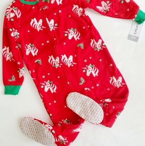 New Carters unicorn fleece zip up pajamas